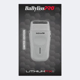 BaBylissPRO Limited Edition LithiumFX+ Lithium Ergonomic Cord/Cordless Double Foil Shaver - Grey (FXFS573GY)