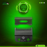 StyleCraft Diamond Cut Fixed Clipper Blade w/ Shallow 2.0 Moving Cutter Set (SC540B)