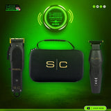 StyleCraft Super Set Rebel Clipper & Flex Trimmer Combo with Travel Case (SC326B)