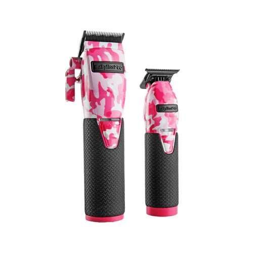 BaByliss Pro Limited FX　ピンクカモメタル　バリカンセット BaByliss PRO Limited Edition Pink Camo Metal Lithium Clipper
