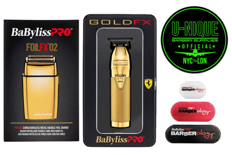 EXCLUSIVE GOLD COMBO SHAVER, TRIMMER, HAIR GRIPS
