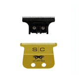 StyleCraft Fixed Gold Titanium X-Pro Wide Replacement Trimmer Blade w/ Black Diamond DLC The One Cutter Set SC527GB