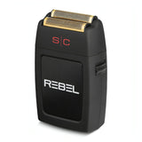 StyleCraft S|C Rebel Double Foil Shaver – Cordless Rechargeable Electric with Super Torque Motor & Gold Titanium Foil Head