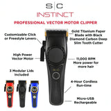 Instinct Cordless Hair Clipper w/ Vector Motor & Intuitive Torque Control (SC607M)