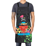 StyleCraft Water-Repellent Barber/Salon Apron w/ Adjustable Straps - Radioactive