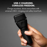 BaBylissPRO CoreFX Cordless Double Foil Shaver - Matte Black (FX75FS2MB)