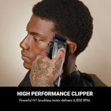BaBylissPRO FXONE LO-PROFX Interchangeable Battery Clipper & Trimmer Set - Gray (FX129PK)