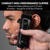 BaBylissPRO Lo-PROFX High Performance Compact Clipper - Matte Black (FX82MB)
