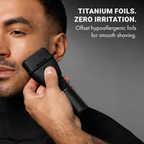 BaBylissPRO CoreFX Cordless Double Foil Shaver - Matte Black (FX75FS2MB)