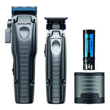 BaBylissPRO FXONE LO-PROFX Interchangeable Battery Clipper & Trimmer Set - Gray (FX129PK)