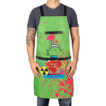 StyleCraft Water-Repellent Barber/Salon Apron w/ Adjustable Straps - Radioactive