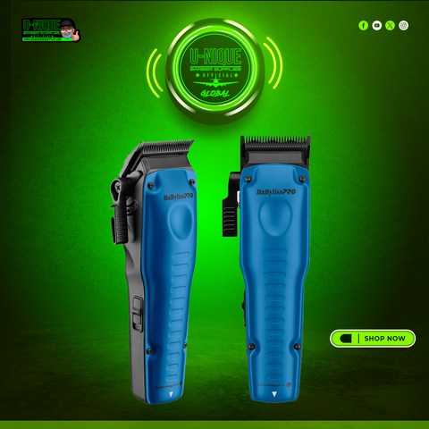 BaBylissPRO FXONE Lo-Pro FX Limited Edition Black & Blue Clipper (FX829BL)