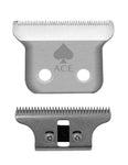 StyleCraft Ace Fixed Stainless Steel Replacement Trimmer Blade w/ Moving Stainless Steel Deep Cutter (SC519S)