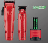 BaBylissPRO FXONE LO-PRO Clipper & Trimmer Combo Set - Matte Red (FX129MRPK)