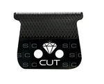 StyleCraft Diamond Cut - Black DLC Trimmer Blade with The One Cutter Blade (SC541B)