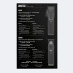 BaBylissPRO LimitedFX Matte Black Clipper & Trimmer Value Set (FXDUOCTMB)