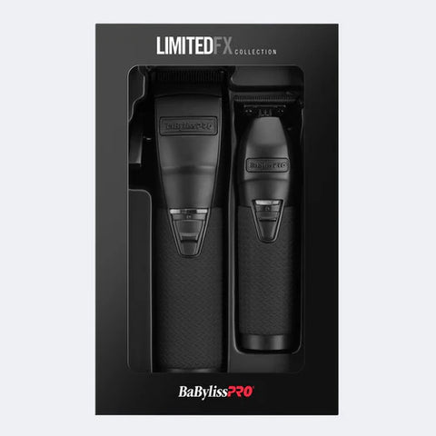 BaBylissPRO LimitedFX Matte Black Clipper & Trimmer Value Set (FXDUOCTMB)