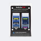 BaBylissPRO 6pc Magnetic Precision Clipper Guard Set (FXPCMG)