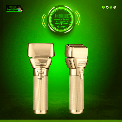 BaByliss PRO Gold FX One All-Metal Interchangeable-Battery Foil Shaver (FX79FSG)