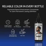 KISS Red PRO GROOMANE Semi-Permanent Beard & Lineup Color Enhancement Concentrate (103.5ml/3.5oz) (MULTIPLE COLORS)