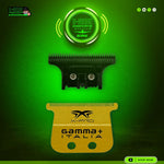 Gamma+ Gold Titanium X-Pro Wide Fixed Blade w/ Black Diamond DLC "The One" Cutter Trimmer Replacement Blade Set (GP527GB)