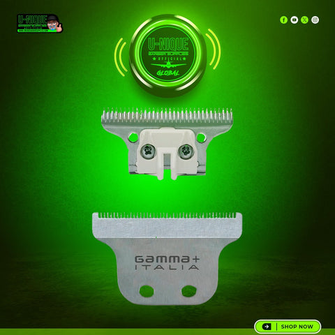 Gamma+ Stainless Steel Trimmer Blade & Deep-Tooth Cutter Set (GP522S)