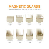 Caliber Professional Performance Magnetic Hair Clipper Guards (8 pack)