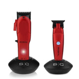 StyleCraft Super-Torque Modular Rebel Clipper & Trimmer Combo Set - Red (SC203)