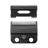 StyleCraft Diamond Cut Fixed Clipper Blade w/ Shallow 2.0 Moving Cutter Set (SC540B)