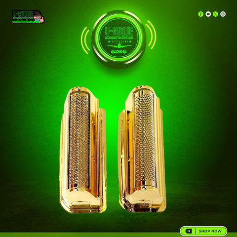 StyleCraft Gold Titanium Slick Replacement Foil Head for Uno Shaver (SC507G)