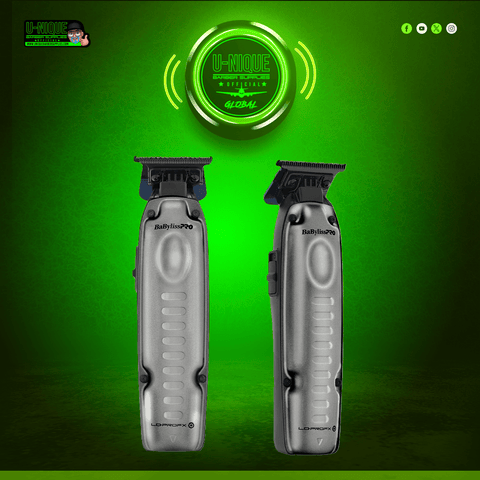 BaByliss PRO Lo-Pro FX One Matte Gray High Performance Low Profile Trimmer w/Interchangeable Lithium Battery Pack (FX729)