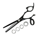 Shark Fin Shears Professional Texturizer w/ Swivel - Black