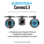 Gamma+ Barberhood Connect 3 Charging System w/ 2 Expansion Cords & Adapter (GP314B)