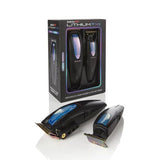 BaByliss PRO Limited Edition Iridescent Lithium FX+ Cord/Cordless Ergonomic Clipper & Trimmer Set (FX73HOLPKRB)