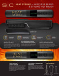 Heat Stroke Wireless Beard & Styling Hot Brush Black