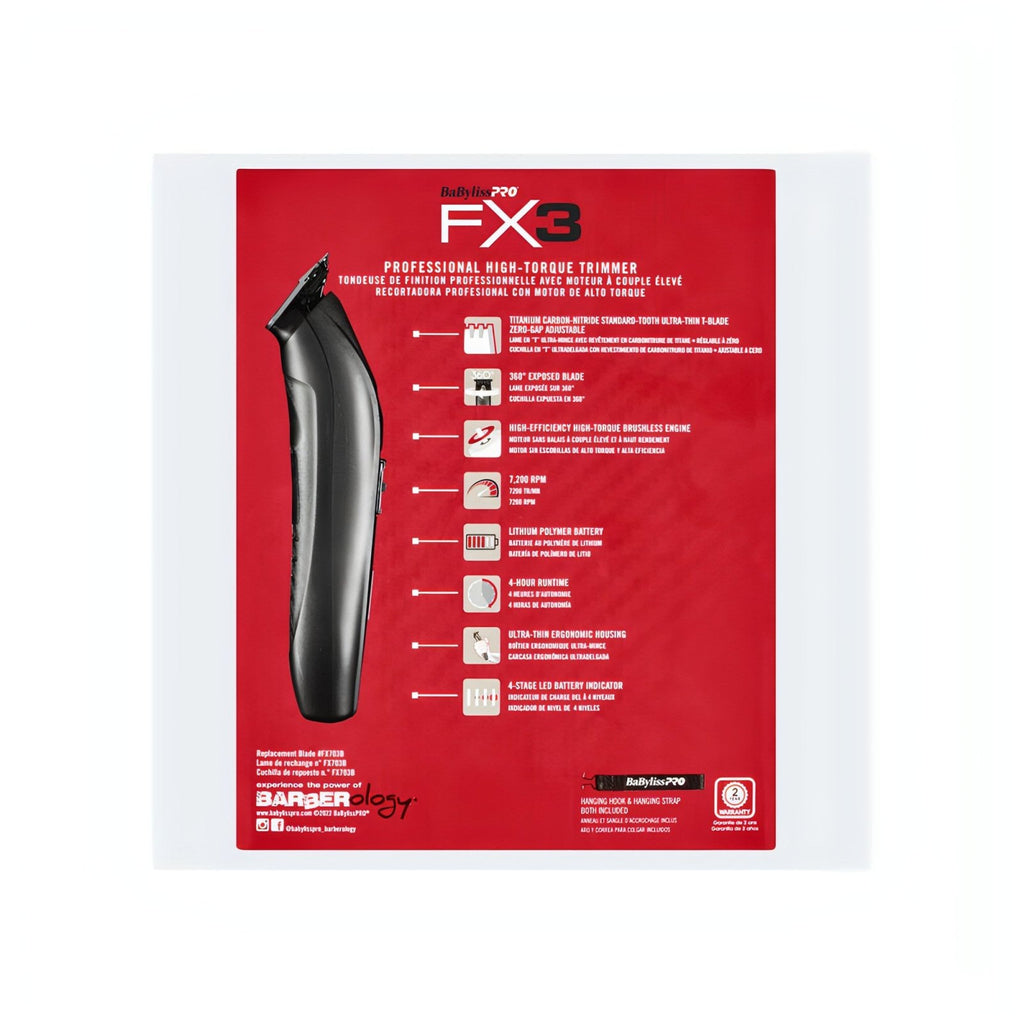 BaByliss PRO FX3 Matte Black Professional High-Torque
