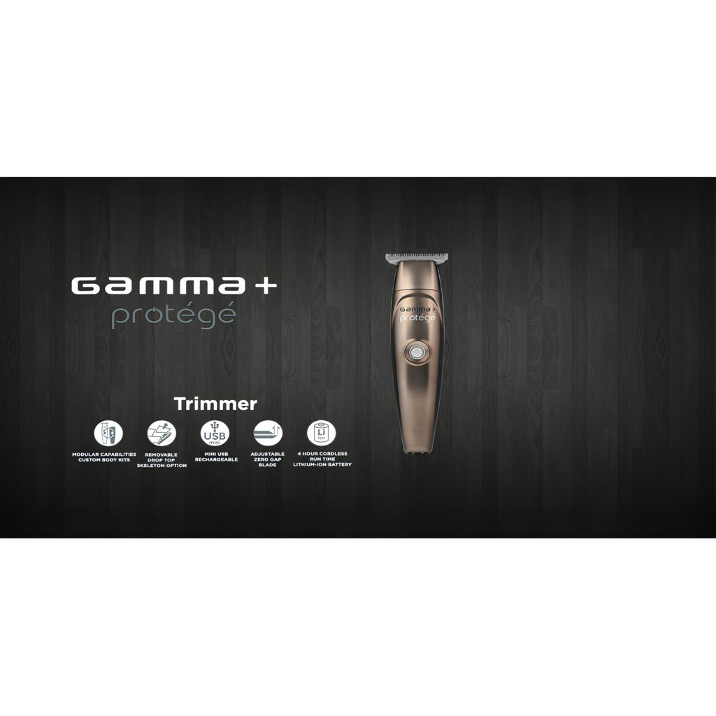 Gamma+ Protege Trimmer - Metallic Matte Gunmetal – U-NIQUE Barber Supplies