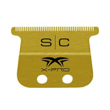 StyleCraft Fixed Gold Titanium X-Pro Wide Replacement Trimmer Blade w/ Black Diamond DLC The One Cutter Set SC527GB