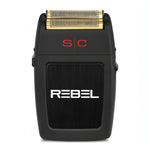 StyleCraft S|C Rebel Double Foil Shaver – Cordless Rechargeable Electric with Super Torque Motor & Gold Titanium Foil Head