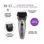 StyleCraft Ace Men's Electric Cordless Wet/Dry Waterproof Shaver 2.0 SC801