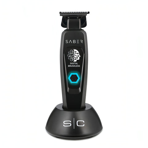 Saber Professional Full Metal Body Digital Brushless Motor Cordless Hair Trimmer (MULTIPLE COLORS)